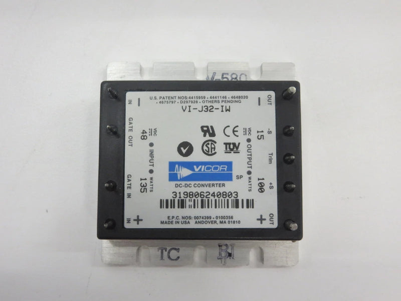 Vicor VI-J32-IW Converter, Input 48 VDC 135 Watt, Output 15 VDC 100 Watt