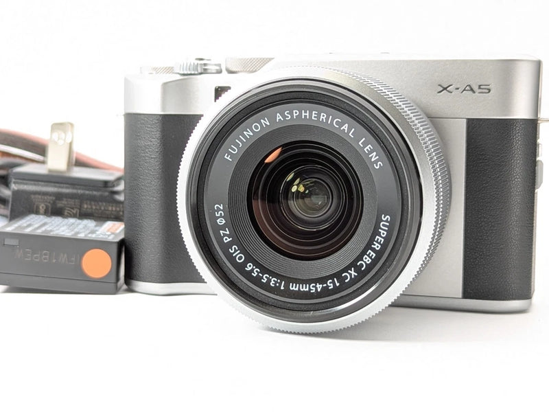 Fujifilm X-A5 Mirrorless Digital Camera Silver XC 15-45mm Lens Kit [MINT] #1975