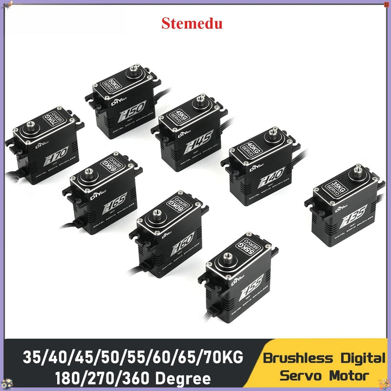 35-70kg Brushless Digital Servo Metal Gear Waterproof For 1/10 1/8 RC Cars Crawl