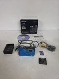 Panasonic LUMIX DMC-TS4 12.1MP Camera With SD/Charger/Box/Cords/CD & More - Blue
