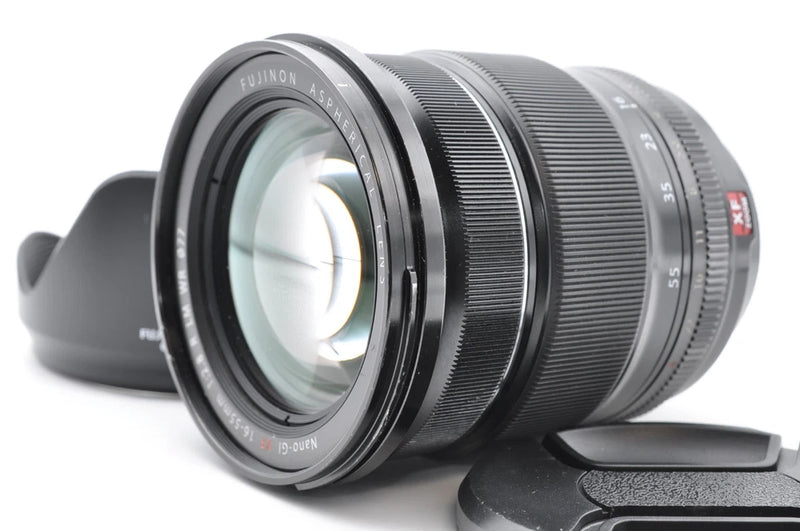 Near Mint Fujifilm Fujinon XF 16-55mm f/2.8 R LM WR Zoom Lens w/ Hood From Japan