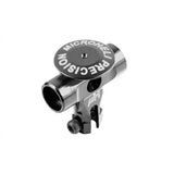 Microheli CNC aluminum main rotor hub with black button, includes mounting hardware