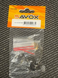 Savox metal servo gear with red linkage, in clear bag for SC-0251MG RC car