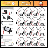 16Pcs 12V to 5V DC Buck Converter Module USB Power Adapter Car Regulator