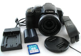 Panasonic Lumix DMC-FZ18 8MP CCD Digital Bridge Camera Leica 18x Zoom Lens Black