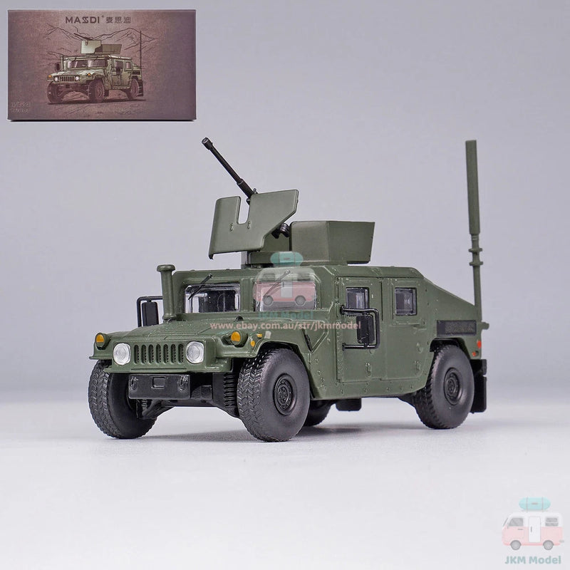 1:64 Humvee M1151 Model Car Alloy Diecast Toy Vehicle Collection Kids Gift Green