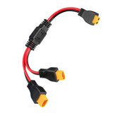 XT60 Y Splitter Cable 12AWG 1F to 2M Adapter for RC Cars, Drones, Solar Systems Converter