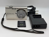 [Exc+++] Nikon COOLPIX S230 10MP Touch Compact Digital Camera Silver From Japan