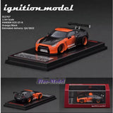 IG 1:64 PANDEM R35 GTR modified Model Car Alloy Diecast Metal Ornaments Orange