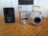 Panasonic Lumix DMC-TZ3 7.2MP Digital Camera, Charger for Parts Or Repairs