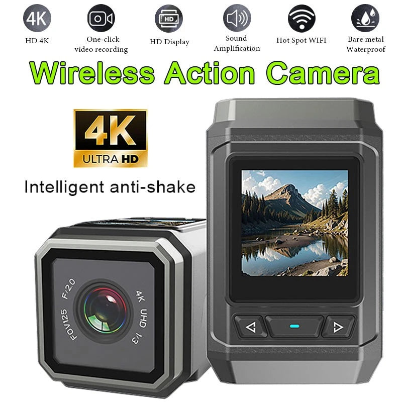 4K WIFI Action Camera Sport Portable Cycling Motorcycle Recorder Waterproof S1