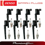 Full Set Ignition Coil&Denso Spark Plug For FPV Falcon 03-14 5.4L 8cyl BA BF FG