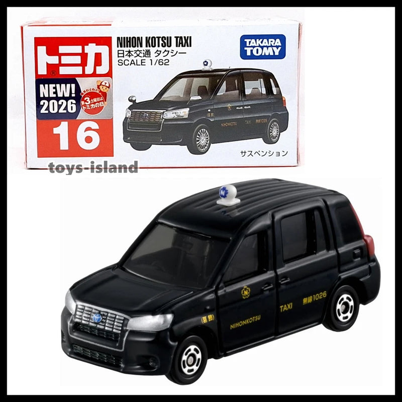 TOMICA 16 NIHON KOTSU TAXI 1/62 TOMY DIECAST CAR TOYOTA JAPAN 2026 May New Model