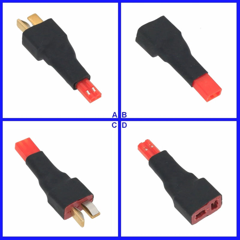 RC battery adapter cable: black Deans plug to red JST connector