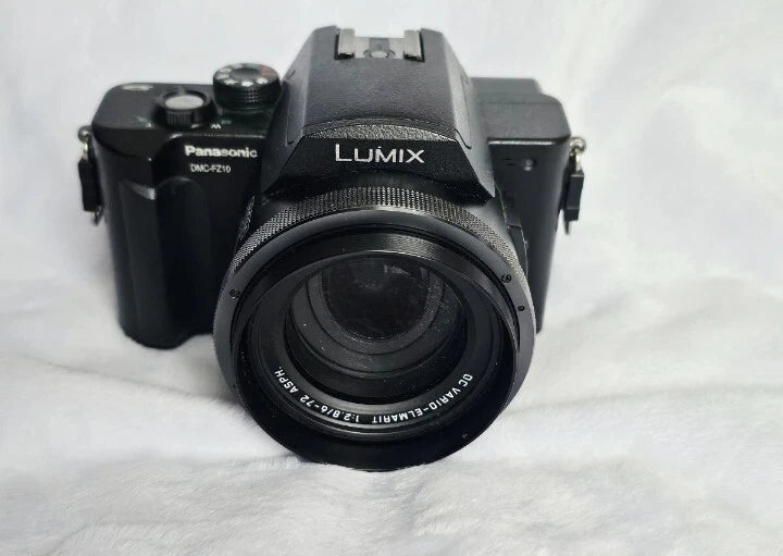 Working Panasonic Panasonic LUMIX Lumix DMC-FZ10 Black Digital Camera