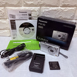 Panasonic LUMIX DMC-FS10 Silver 12.1MP Digital Camera w/ Original Box & Full Acc