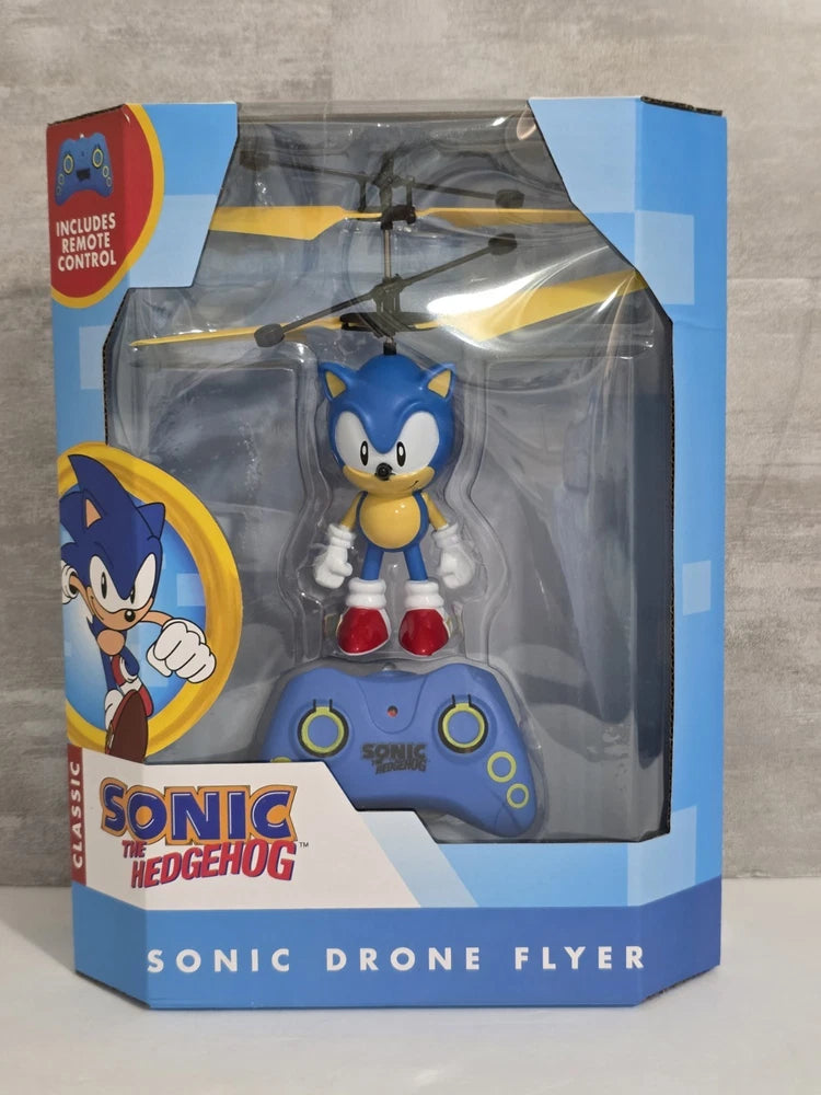 Classic Sonic The Hedgehog Heli-Drone Flyer Remote Control ,Hand Sensor