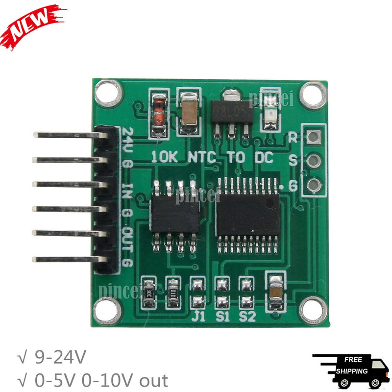 NTC Thermistor Voltage 10K NTC to 0-5V 0-10V Linear Transformation Converter