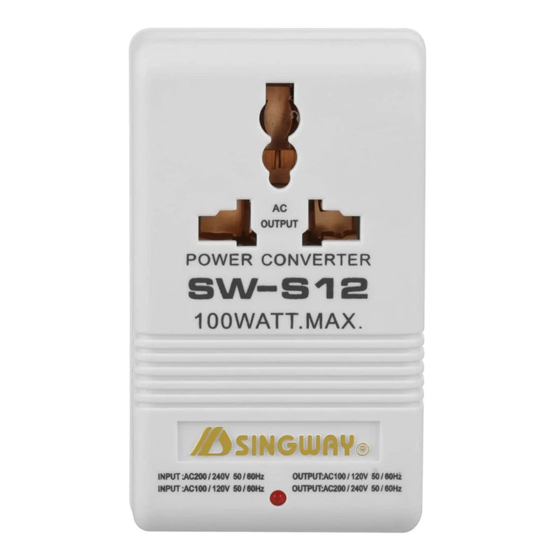 110V to 220V Power Converter 100W StepUp & StepDown Voltage Adapter