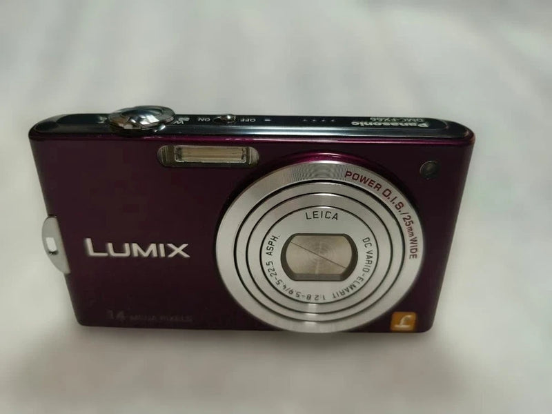 LUMIX DMC-FX66 14MP Compact Digital Camera Purple Tested