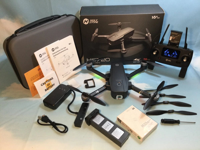 Holy Stone HS720 GPS Drone 4K UHD Camera Remote ID Brushless Motors 2 Batteries