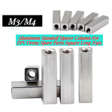 M3 M4 Aluminum Standoff Spacer Column For FPV Drone Spare Parts Square Long Nuts