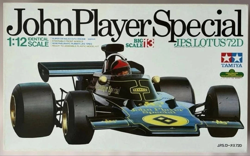 Tamiya Lotus 72D JPS 1/12 Scale F1 Plastic Model Kit Unbuilt Vintage Japan