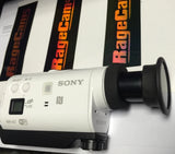 SONY HDR-AZ1 action cam with long-range telephoto magnified zoom lens, white body