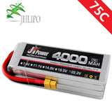 JPower 4000mAh 7.4V–22.2V 2S–6S LiPo RC battery pack, 75C