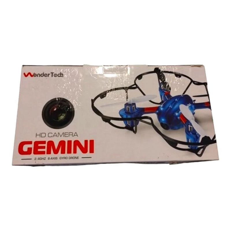 HD camera quadcopter drone retail box, blue drone with camera lens