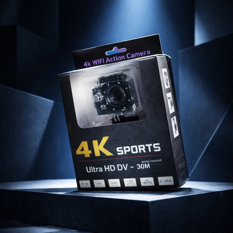 4K Sports Ultra HD DV Action Camera 16MP Wi-Fi Waterproof 2.0" LCD