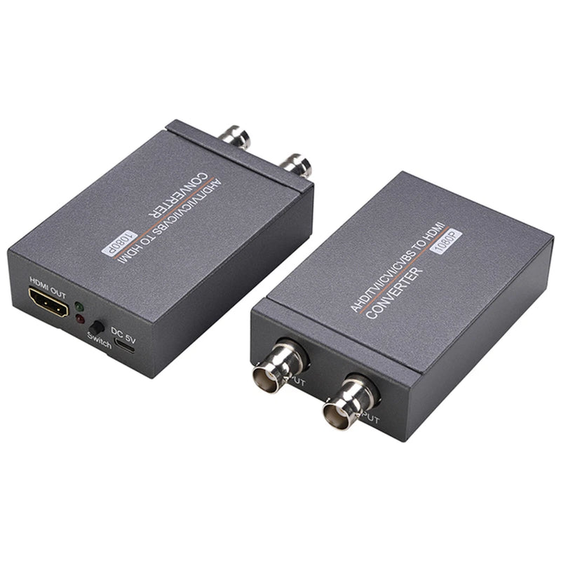 DC 5V Power Input HDMI to AHD/TVI/CVI/CVBS Two Output Ports 720P/1080P Converter