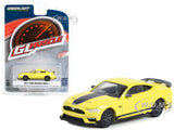2021 FORD MUSTANG MACH 1 GRABBER YELLOW 1/64 DIECAST MODEL BY GREENLIGHT 13320 F