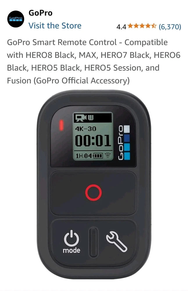GoPro Smart Remote Waterproof Remote Control for GoPro Cameras Version 2