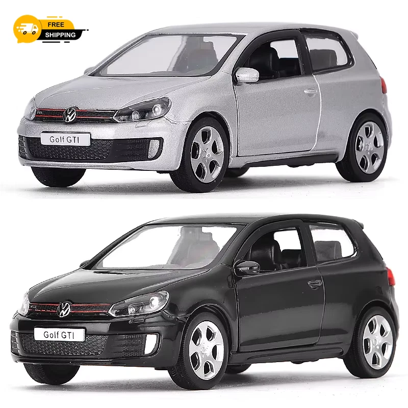 1:36 Scale VW Golf 6 Alloy Diecast Cars Model Toy High Simulation Metal Body Doo
