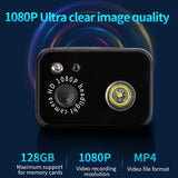 Action Camera Head Mount Night Light 1080P 2.0M CMOS Sensor Support 128GB W AICU