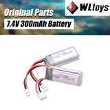 WLtoys RC Airplane Battery 2pcs 7.4V 300mAh for F959 F959S Aircraft XK A800 A600