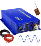 XYZ INVT 2000w Pure Sine Wave Inverter 12 V DC to AC 120v For Car RV Open Box!