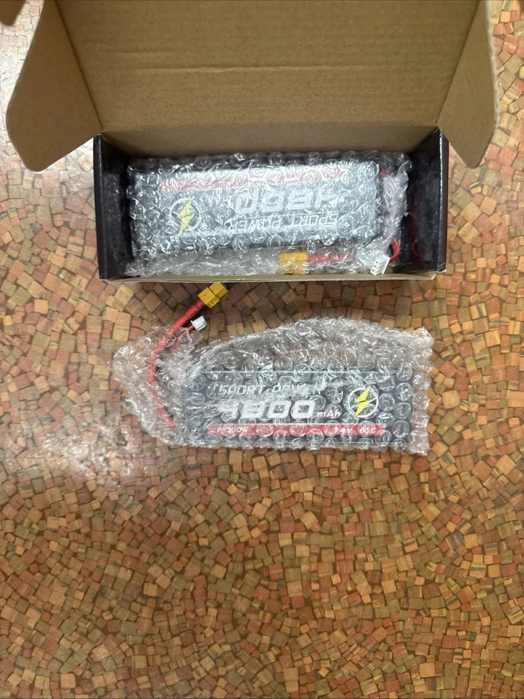 Zeee 2S 5200mAh Lipo Battery 7.4V 80C Battery with XT60 Plug 2 Pack Drone Buggy Battery