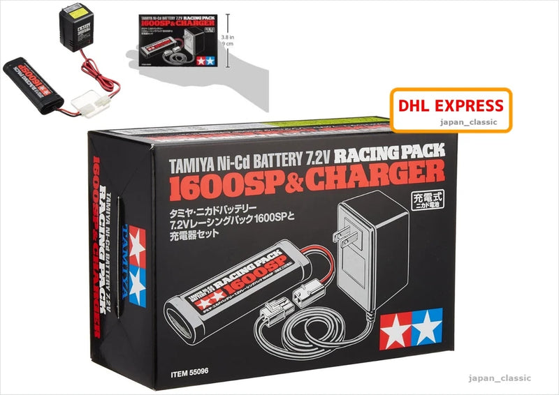 TAMIYA 7.2V RACING PACK 1600SP & CHARGER RC MODEL 55096 FROM JAPAN WITH TRACKING