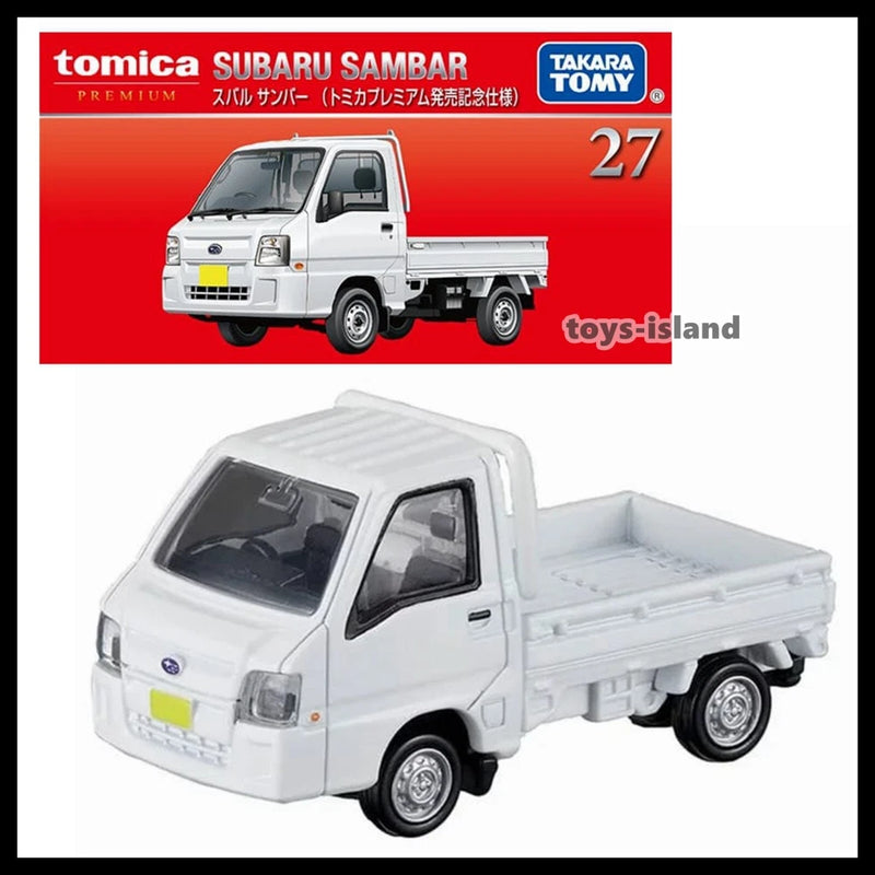 TOMICA PREMIUM 27 Subaru Sambar 1/55 TOMY DIECAST CAR 2025 March New Model White
