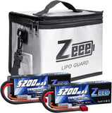2S Lipo Battery 5200mAh 7.4V 50C Hard Case Battery T Connector 2 Pack Batteries