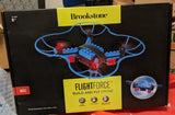 Brookstone Flightforce BD35 build-and-fly drone box with quadcopter illustration