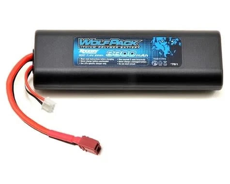 ASC751  WolfPack Gen2 2S 7.4v 3300mAh 30C LiPo w/ Deans Plug Battery