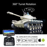 1/16 Henglong 7.0 Walker Bulldog M41A3 RTR RC Tank 3839 Plastic Tracks Wheel FPV