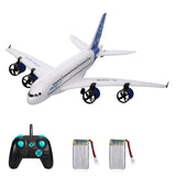 A380 RC Plane 2.4G 3CH EPP Foam RC Airplane10-15min Flight LED Light for Kids