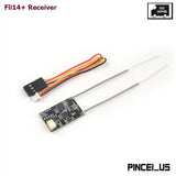 Fli14+ 2.4G Mini FPV Receiver 14-CH w/ Power Amp OSD RSSI Output For Flysky pc66