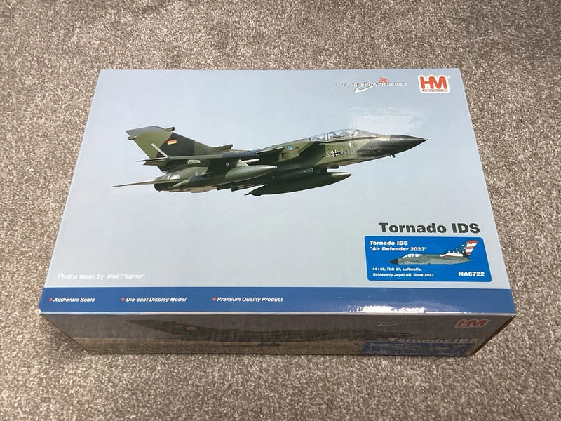 Tornado IDS Luftwaffe model kit box with aircraft artwork, Hobbymaster branding