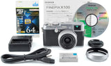 FujiFilm FinePix X100 12.3MP Compact Digital Camera Silver [MINT] w/ Hood
