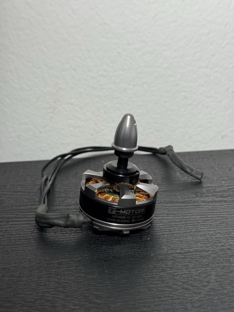 T-motor MT4008-12 600KV brushless drone motor with prop shaft and wires